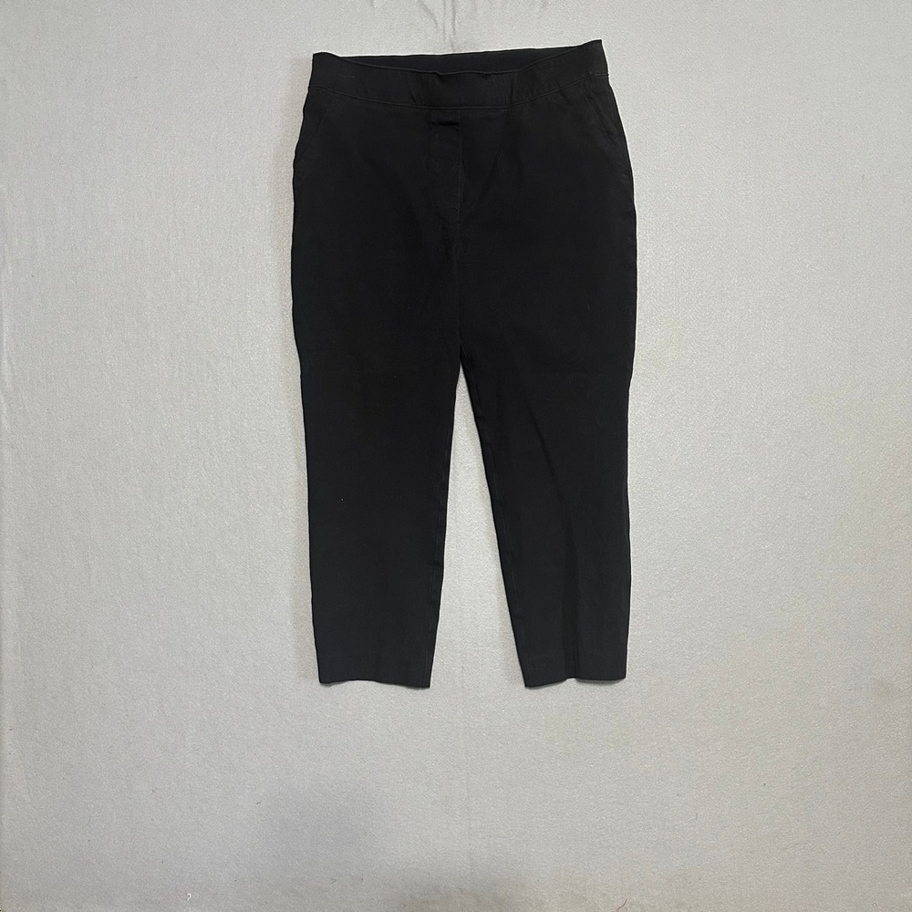 Spanx The Perfect Pant Black Slim Straight Leg Ankle Trousers Womens Medium P